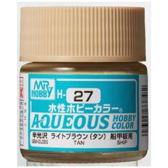 MRHH27 - Mr. Hobby Aqueous Gloss Tan - 10ml - Acrylic