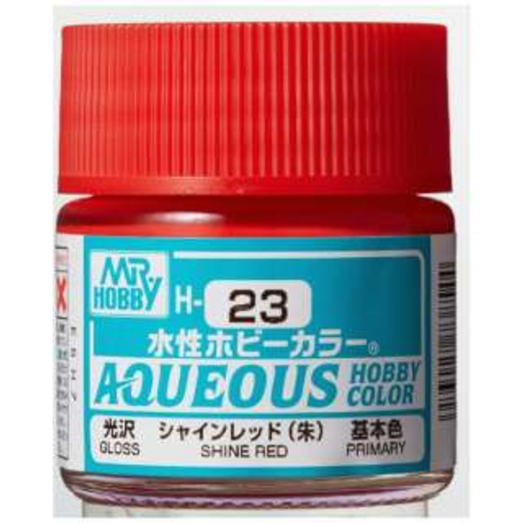 MRHH23 - Mr. Hobby Aqueous Gloss Shine Red - 10ml - Acrylic