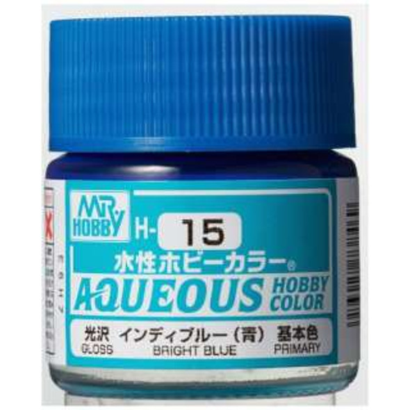 MRHH15 - Mr. Hobby Aqueous Gloss Bright Blue - 10ml - Acrylic
