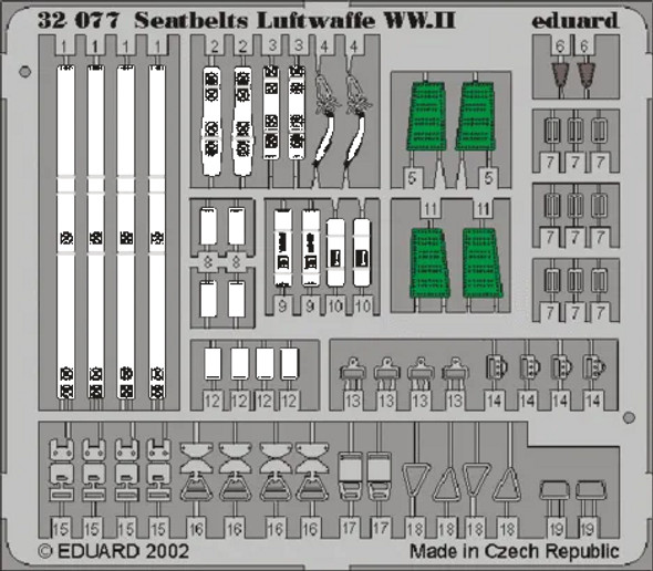 Eduard 1/32 WWII Luftwaffe Seatbelts