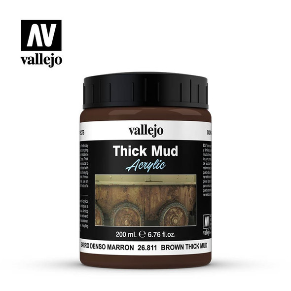 VLJ26811 - Vallejo Acrylic Thick Mud - Brown - 200ml