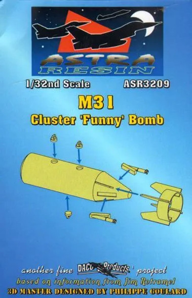 DACASR3209 - Daco Products 1/32 M31 Cluster 'Funny' Bomb (resin)