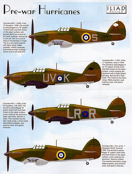 ILI48001 - Iliad Design 1/48 Pre-War Hurricanes