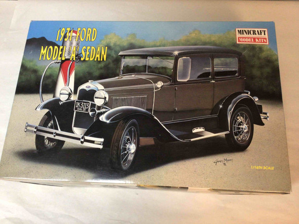 MIN11211 - Minicraft - 1/16 1931 Ford Model 'A' Sedan - WWWEB10105602