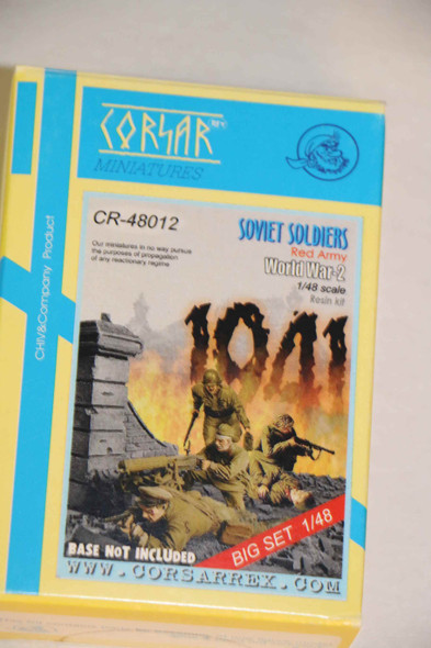 CRX48012 - Corsar Rex Miniatures 1/48 Soviet Soldiers, Red Army, set