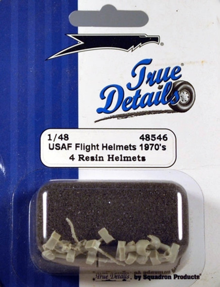 TRU48546 - True Detail 1/48 USAF Flight Helmets 1970's - 4 Resin Helmets