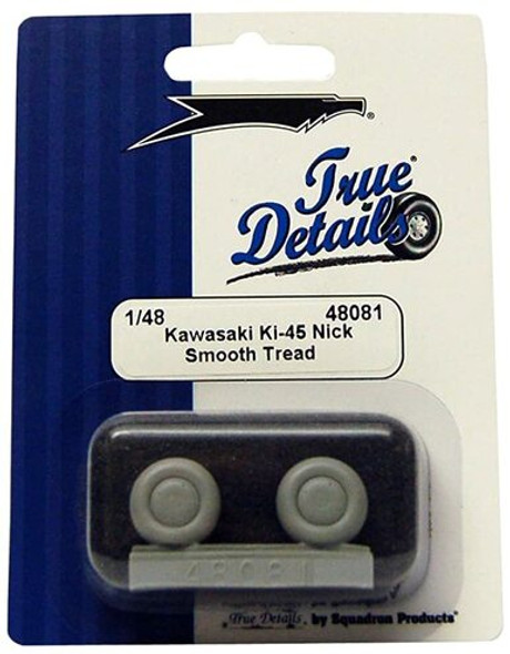 TRU48081 - True Detail 1/48 Kawasaki Ki-45 Nick Wheels - Smooth Tread