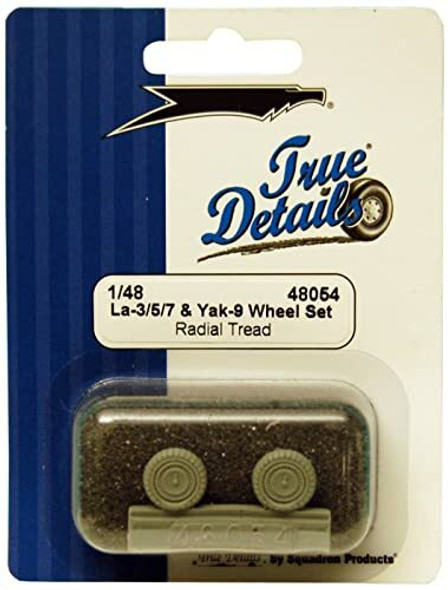 TRU48054 - True Detail 1/48 La-3/5/7 & Yak-3/9 Wheel Set - Radial Tread