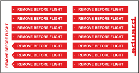 EDU32807 - Eduard 1/32 Remove Before Flight Fabric