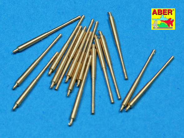 ABEL13 - Aber 1/350 105mm SFLAK Barrels SKC/33 used in LC/33 Mount for German Warships - 16pcs