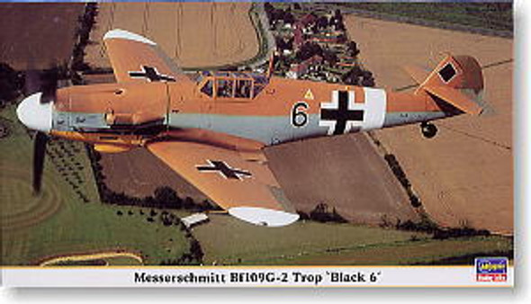 HAS09499 - Hasegawa 1/48 Messerschmitt Bf109G-2 Trop Black 6