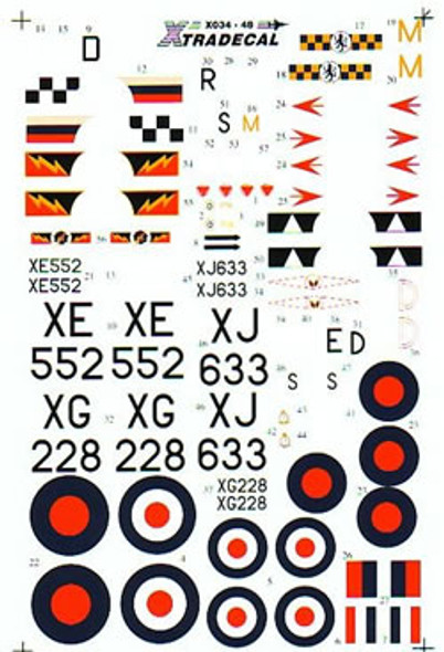 EXDX03448 - Xtradecal 1/48 Hawker Hunter F Mk 9/FR 10