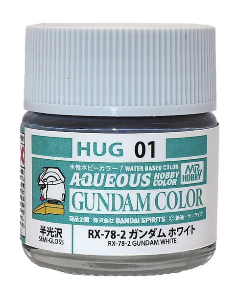 MRHHUG01 - Mr. Hobby Aqueous Gundam Color RX-78-2 Gundam White - 10ml - Acrylic