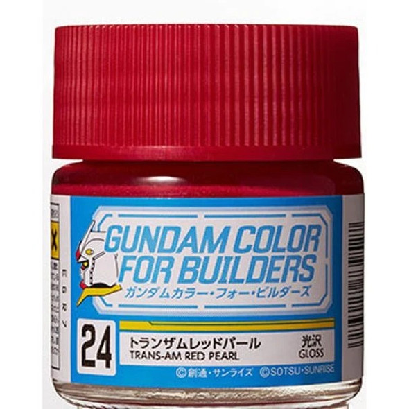 MRHUG24 - Mr. Hobby Gundam Color Trans-Am Red Pearl - 10ml - Lacquer MRHUG24 - Mr. Hobby Gundam Color Trans-Am Red Pearl - 10ml - Lacquer