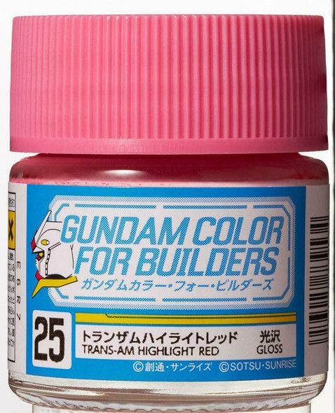 MRHUG25 - Mr. Hobby Gundam Color Trans-Am Highlight Red - 10ml - Lacquer