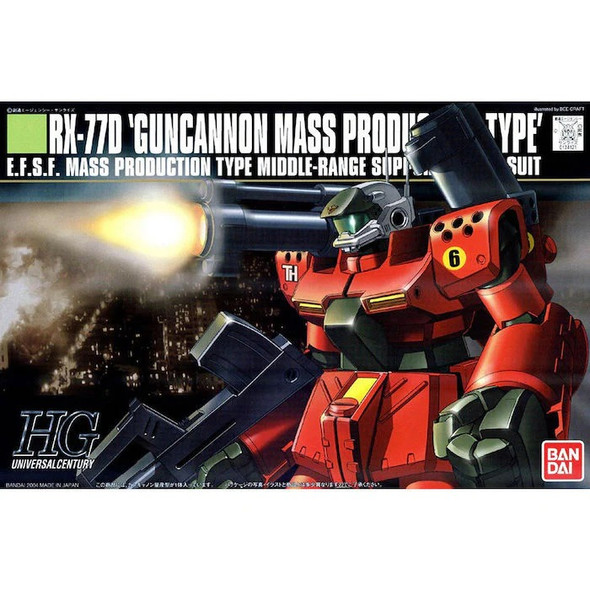 BAN5059157 - Bandai HG 1/144 RX-77D Guncannon Mass Production Type