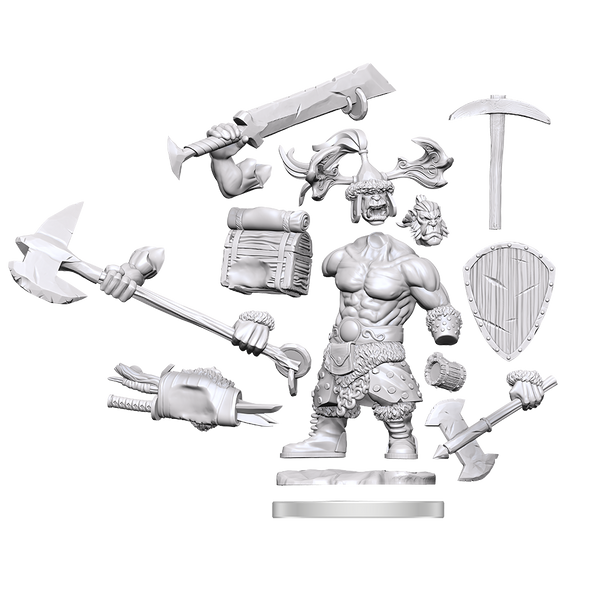 WIZ75011 - Wizkids DnD Frameworks Orc Barbarian Male