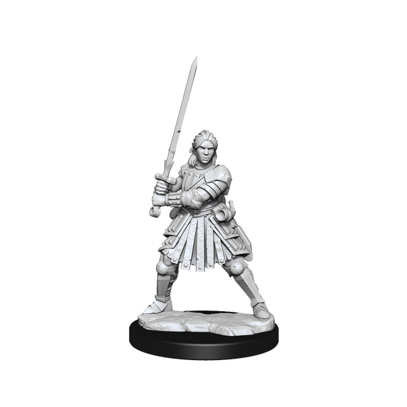 WIZ75025 - Wizkids DnD Frameworks Human Fighter Female