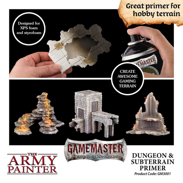 TAPGM3001 - The Army Painter Gamemaster Terrain Primer: Dungeon & Subterrain (300ml)