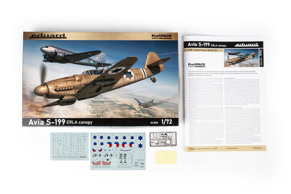 EDU70152 - Eduard 1/72 Avia S-199 Erla Canopy ProfiPACK