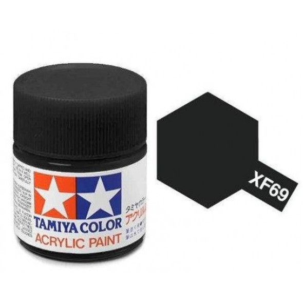 TAMXF69 - Tamiya - Flat NATO Black Acrylic - 10mL Bottle