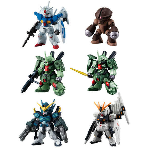 BAN0082030 - Bandai Shokugan Converge FW Gundam 10th Anniversary #02 , Complete Set Of 6