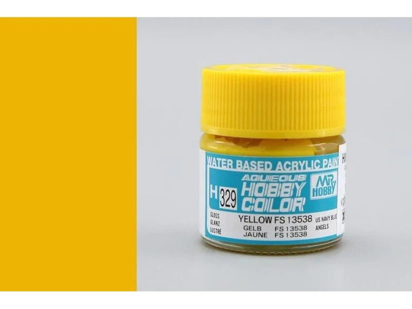 MRHH329 - Mr. Hobby - Aqueous Gloss Yellow FS13538 - 10ml - Acrylic