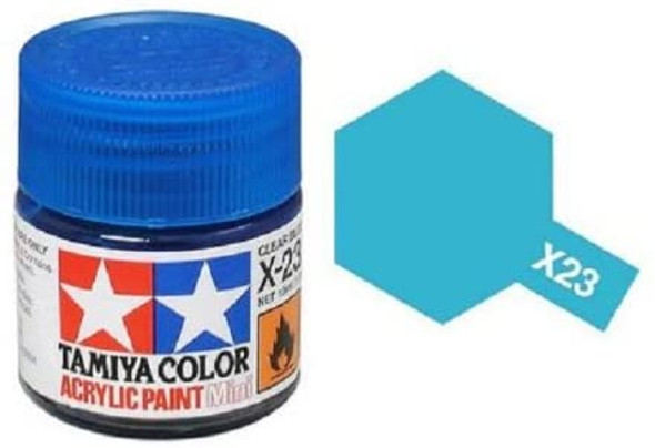 TAMX23 - Tamiya - Gloss Clear Blue Acrylic - 10mL Bottle