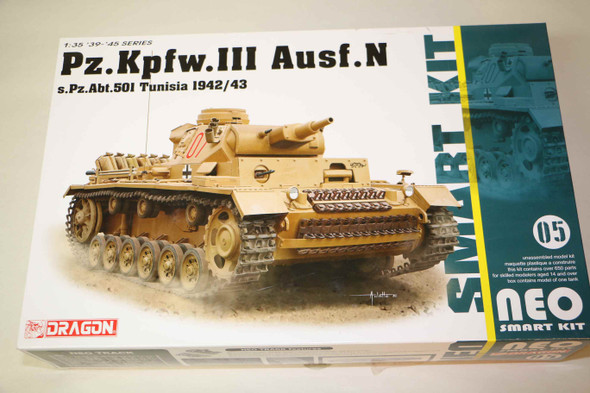 DRA6956 - Dragon - 1/35 Pz.Kpfw.III Ausf.N s.Pz.Abt.501 Tunisia 1942/43 WWWEB10107340
