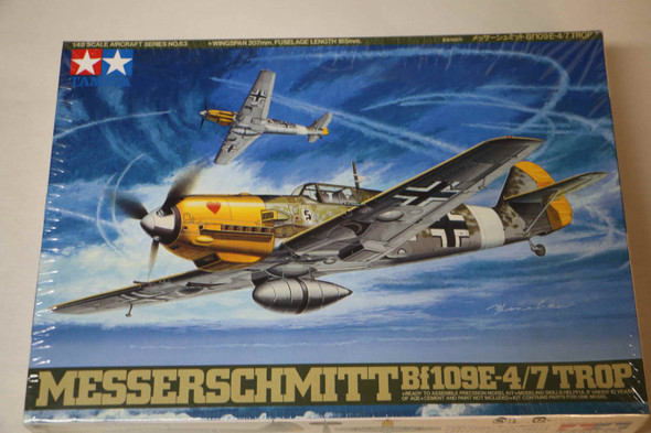 TAM61063 - Tamiya 1/48 Messerschmitt Bf109E-4/7 TROP - WWWEB10107576