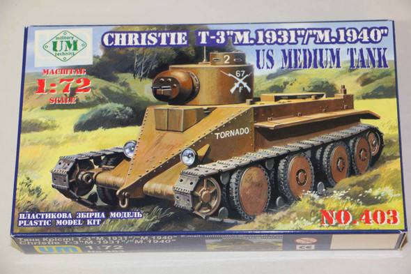 UMM403 - UM 1/72 Christie T-3 1931/1940 US Med.Tank - WWWEB10107881