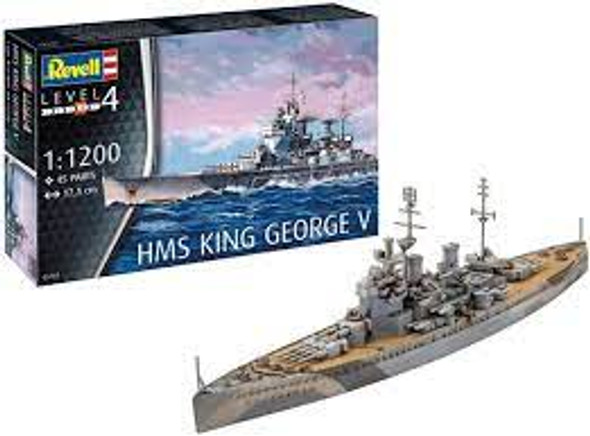 RAG05161 - Revell 1/1200 HMS King George V (Discontinued)
