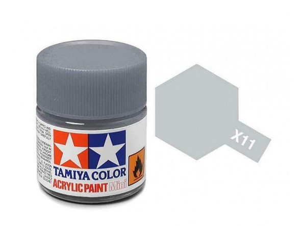 TAMX11 - Tamiya - Gloss Chrome Silver Acrylic - 10mL Bottl e