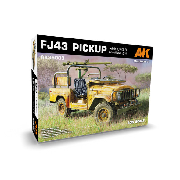AKI35003 - AK Interactive 1/35 FJ43 Pickup with SPG-9 Recoilless Gun