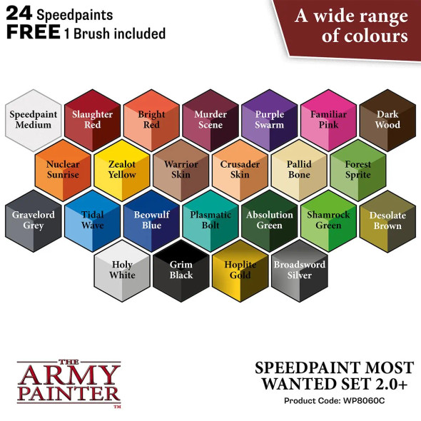 TAPWP8060 - The Army Painter Speedpaint Most Wanted Set
