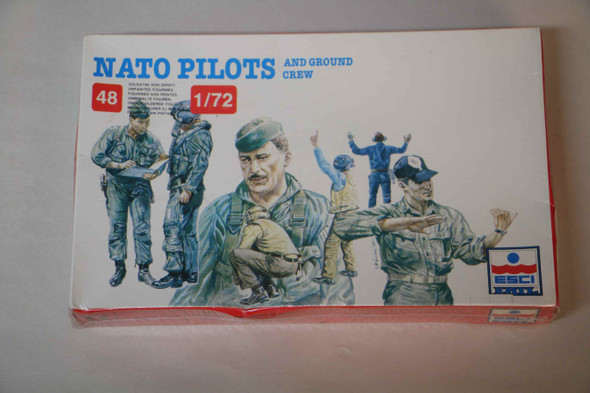 ESC243- Esci/Ertl 1/72 Nato Pilots and Ground Crew (48 Figures) - WWWEB10109266