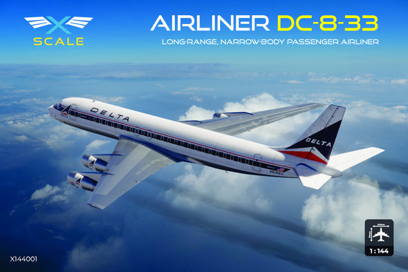 XSCX144001 - 1/144 Airliner DC-8-33 - Delta Airlines