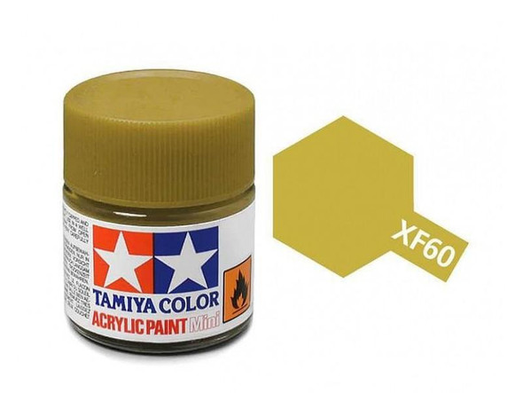 TAMXF60 - Tamiya - Flat Dark Yellow Acrylic - 10mL Bottle