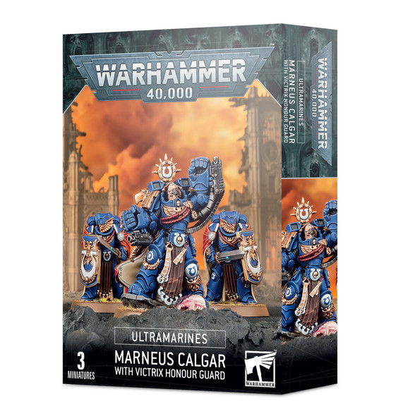 GAM55-21 - Games Workshop Warhammer 40K Ultramarines Marneus Calgar with Victrix Honour Guard