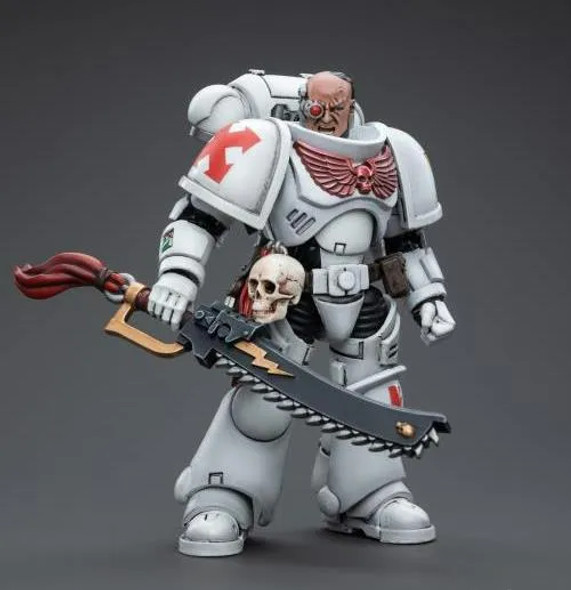 JOTJT5291 - Joy Toy Warhammer 40K: 1/18 White Scars Assault lntercessor Brother Batjargal