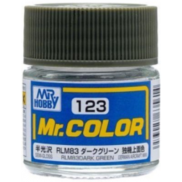 MRHC123 - Mr.Hobby Mr Color Semi Gloss RLM83 Dark Green - 10mL - Lacquer