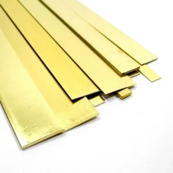 Albion Alloys Brass Strip 25mm x 0.4mm