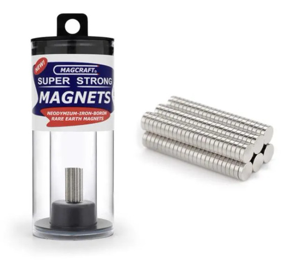 Magcraft Rare Earth Magnets - Round 1/8 x 1/32