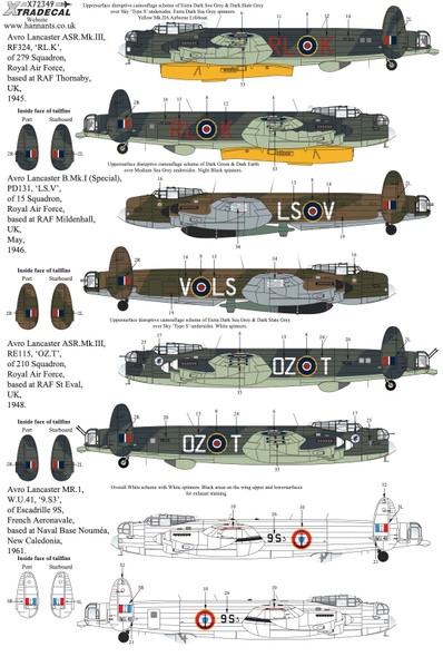 Xtradecal 1/72 Post War Avro Lancaster Part 2