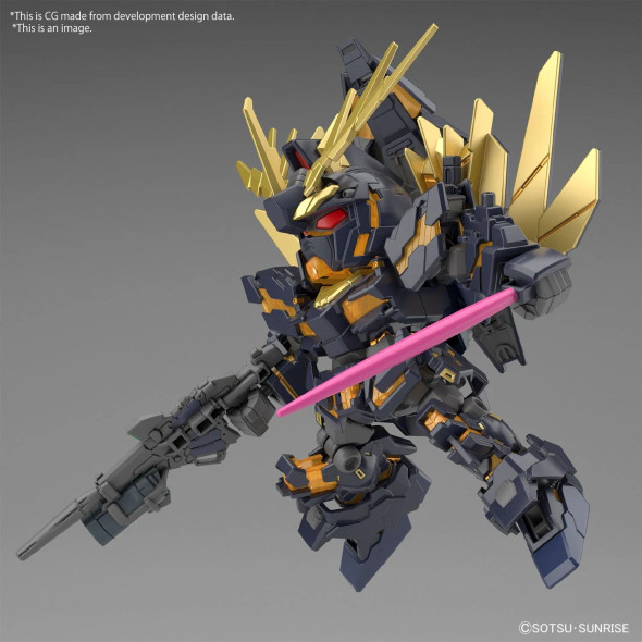 Bandai SD GUNDAM CROSS SILHOUETTE UNICORN GUNDAM 02 BANSHEE (DESTROY MODE) & BANSHEE NORN PARTS SET