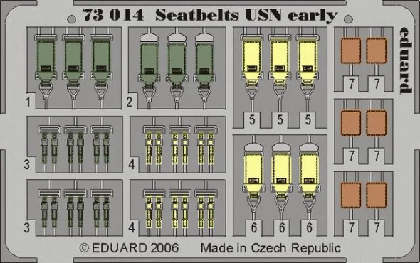 Eduard 1/72 USN Early Seatbelts