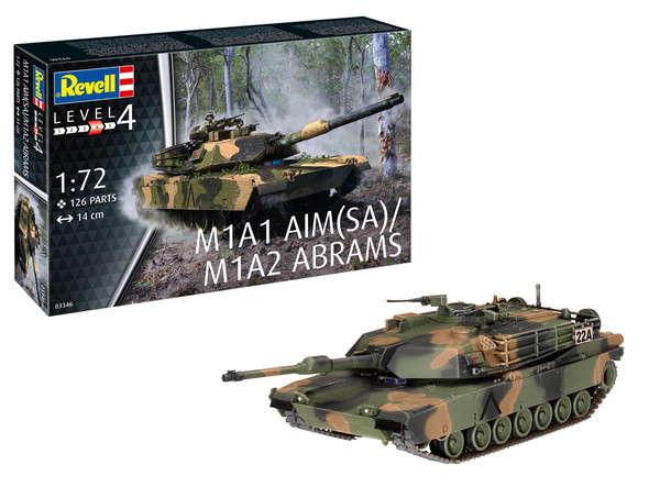 RAG03346 - Revell - 1/72 M1A1 AIM(SA)/M1A2 Abrams