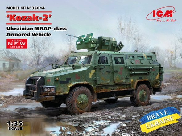 ICM35014 - ICM 1/35 Kozak-2 Ukrainian MRAP Class Armoured Vehicle