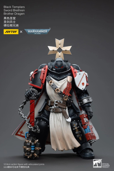 JOTJT4867 - JoyToy Action Figure Warhammer 40K Black Templars Sword Brethren Brother Dragen