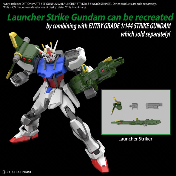 Bandai 1/144 Option Parts Set Gunpla 02 (Launcher Striker & Sword Striker)